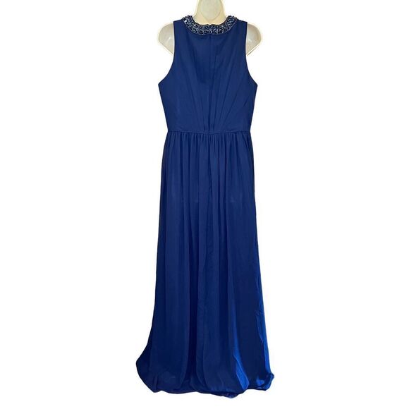 Mac Duggal Embellished Jewel-Neck Sleeveless A-Line Gown in Midnight NWT Size 12 - Picture 6 of 7